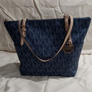 Michael Kors Blue Tote Bag